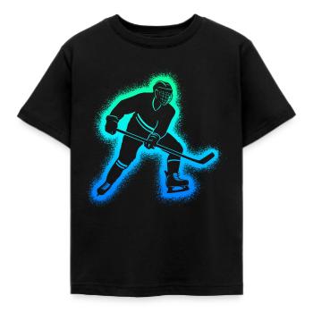 Eishockeyspieler Eishockey Kinder Männer Hockey - Kinder T-Shirt - Schwarz - Vorne - AI Model Kid Female (0cm)