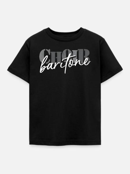Choir - Baritone singer - Kinder T-Shirt - Schwarz