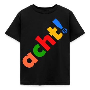 ACHT 8 JAHRE 8. GEBURTSTAG - Kinder T-Shirt - Schwarz - Vorne - AI Model Kid Female (0cm)