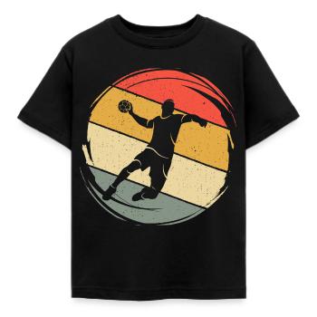 Handball Spieler Handballspieler Handballer - Kinder T-Shirt - Schwarz - Vorne - AI Model Kid Female (0cm)