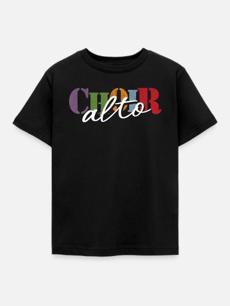Choir -Alto singer - Kinder T-Shirt - Schwarz