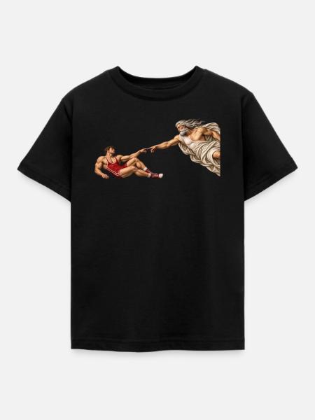 Die Erschaffung des Ringers - Kinder T-Shirt - Schwarz