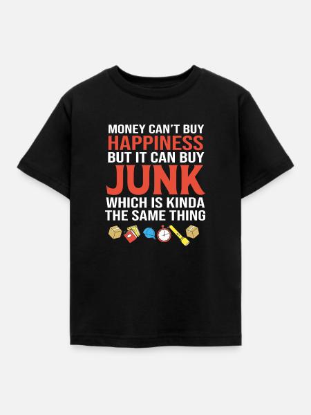 Trödelmarkt Flohmarkt - Kinder T-Shirt - Schwarz