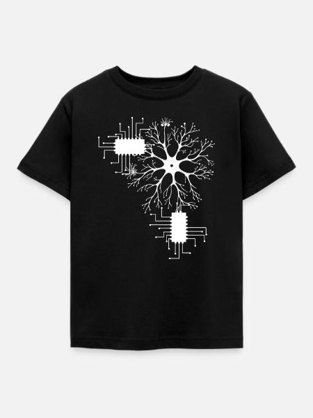Neuronen Wissenschaft Schaltplan Labor Science - Kinder T-Shirt - Schwarz