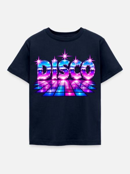 Disco-Tanzfläche30cm - Kinder T-Shirt - Navy