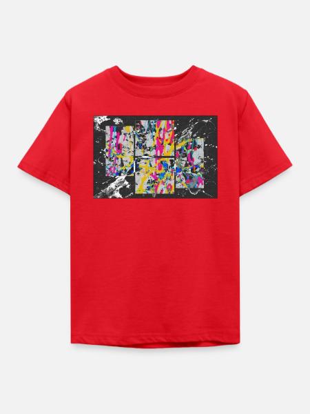 ungeordnetes_wirres - Kinder T-Shirt - Rot
