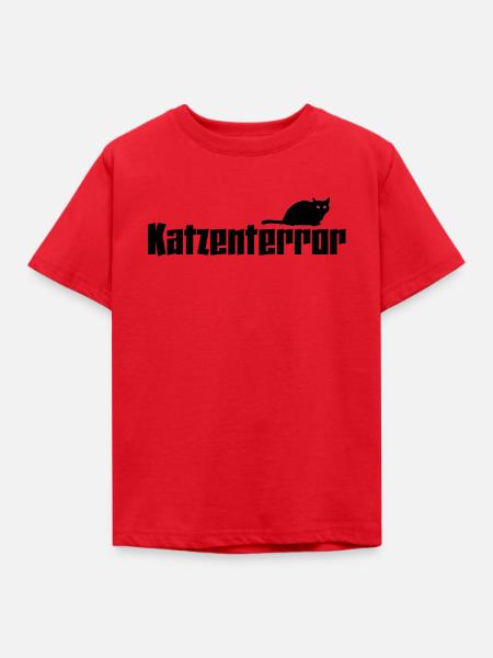Katze - Kinder T-Shirt - Rot