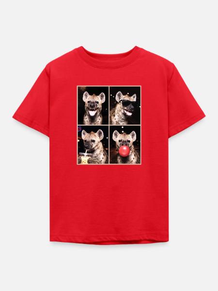 Hyänen Hyäne - Kinder T-Shirt - Rot