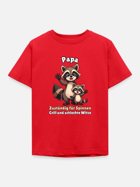 Papa - Kinder T-Shirt - Rot