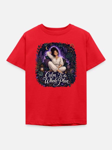 Ruhe ist der ganze Plan - Kinder T-Shirt - Rot