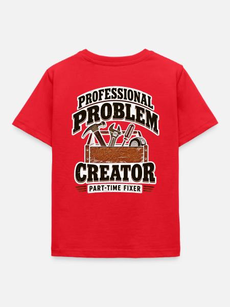 Professioneller Problemlöser Teilzeit-Fixer - Kinder T-Shirt - Rot