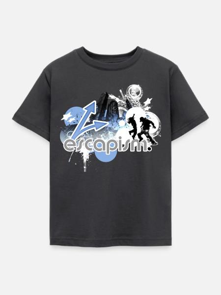 Urban Adventure Silhouetten - Kinder T-Shirt - Dunkelgrau