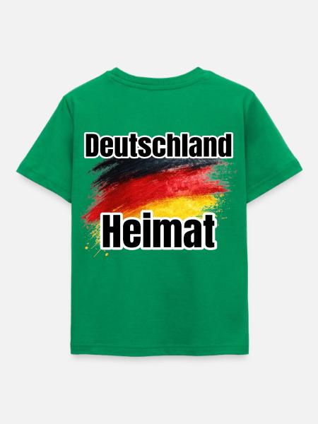 Deutschland Heimat Flaggenkunst - Kinder T-Shirt - Kelly Green