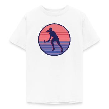 Hockeyspielerin Feldhockey Mädchen Hockey Frauen - Teenager T-Shirt - Weiß - Vorne - AI Model Teenager Male dark (155cm)