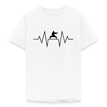 Kampfsport - Teenager T-Shirt - Weiß - Vorne - AI Model Teenager Male dark (155cm)