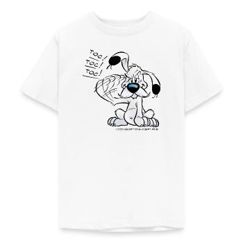 Asterix & Obelix Idefix Klopft Toc Toc Toc - Teenager T-Shirt - Weiß - Vorne - AI Model Teenager Male dark (155cm)