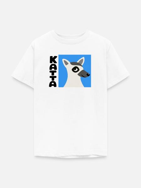 Katta Lemuren Design - Teenager T-Shirt - Weiß