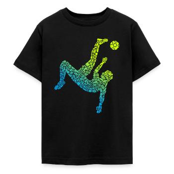 Fußball Symbole Fußballer Jungen Fußballspieler - Teenager T-Shirt - Schwarz - Vorne - AI Model Teenager Male light (155cm)