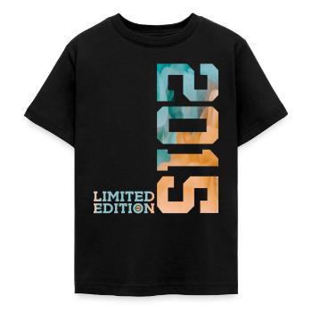 11. GEBURTSTAG LIMITED EDITION 2015 - Teenager T-Shirt - Schwarz - Vorne - AI Model Teenager Male light (155cm)