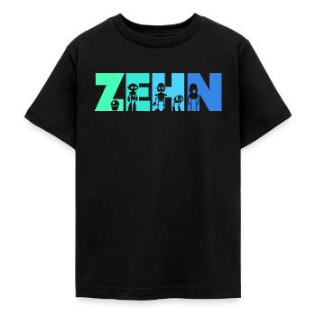 10. Geburtstag Robotik Technik 10 Jahre Roboter - Teenager T-Shirt - Schwarz - Vorne - AI Model Teenager Male light (155cm)