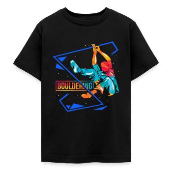 Waghalsiger Boulderer Kletterhalle - Teenager T-Shirt - Schwarz - Vorne - AI Model Teenager Male light (155cm)