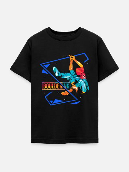 Waghalsiger Boulderer Kletterhalle - Teenager T-Shirt - Schwarz
