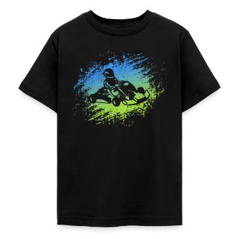 Go Kart Gokart Go-Kart Motorsport Kartfahrer - Teenager T-Shirt - Schwarz - Vorne - AI Model Teenager Male light (155cm)