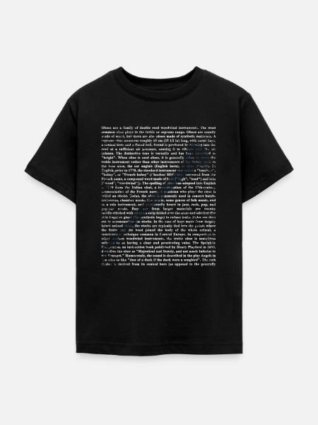 Swingende Klarinette Holzbläser - Teenager T-Shirt - Schwarz