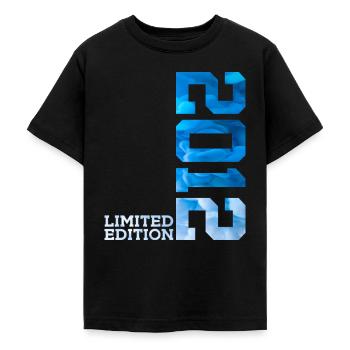 14. GEBURTSTAG LIMITED EDITION 2012 - Teenager T-Shirt - Schwarz - Vorne - AI Model Teenager Male light (155cm)