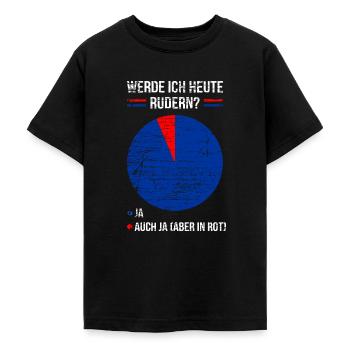 Ruderer Spruch Rudern Rudersport Witzig - Teenager T-Shirt - Schwarz - Vorne - AI Model Teenager Male light (155cm)