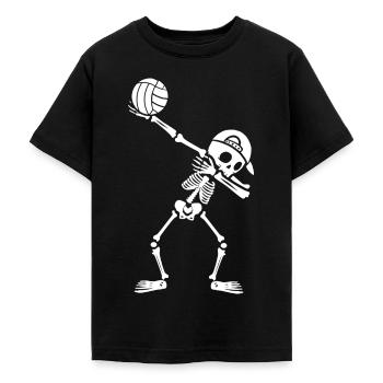 Volleyballer Dabbing Skelett Jungen Volleyball - Teenager T-Shirt - Schwarz - Vorne - AI Model Teenager Male light (155cm)