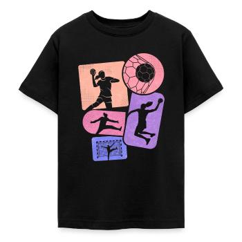Handballerin Handballspielerin Handball Mädchen - Teenager T-Shirt - Schwarz - Vorne - AI Model Teenager Male light (155cm)