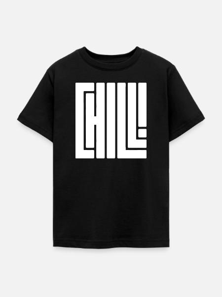Chill doch - Teenager T-Shirt - Schwarz
