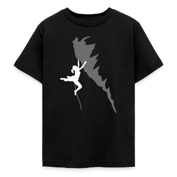 Klettern - Teenager T-Shirt - Schwarz - Vorne - AI Model Teenager Male light (155cm)