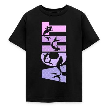 Kinder Geburtstag Mädchen 8 Jahre Meerjungfrau - Teenager T-Shirt - Schwarz - Vorne - AI Model Teenager Male light (155cm)