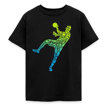 Handballspieler Symbole Handballer Jungen Handball - Teenager T-Shirt - Schwarz - Vorne - AI Model Teenager Male light (155cm)