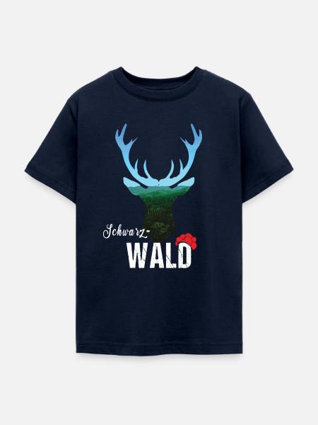 Schwarzwald Hirsch - Teenager T-Shirt - Navy