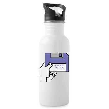 Work bench - Water bottle with straw - white - Right