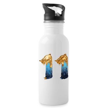 NR. 11 NUMMER 11 COOL 11. GEBURTSTAG - Trinkflasche mit integriertem Trinkhalm - Weiß - Rechts