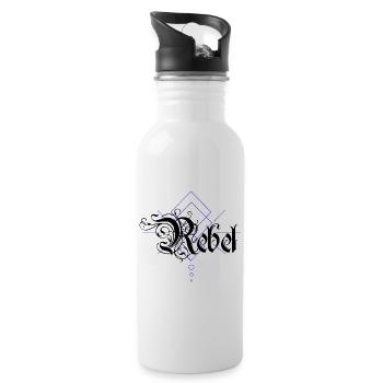 Rebel - Trinkflasche mit integriertem Trinkhalm - Weiß - Rechts