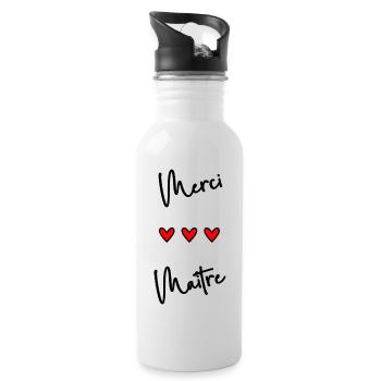 MASTER. MASTER - Water bottle with straw - white - Right