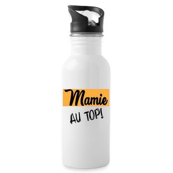granny - Water bottle with straw - white - Right