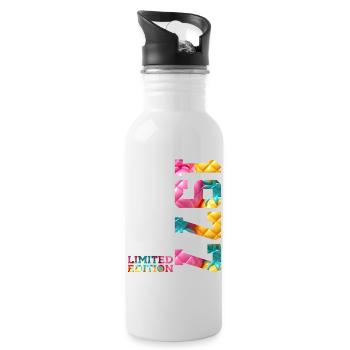 49TH BIRTHDAY LIMITED EDITION 1977 - Water bottle with straw - white - Right