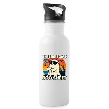 Lustige Halloween-T-Shirts Das ist ein Boo Sheet Ghost - Trinkflasche mit integriertem Trinkhalm - Weiß - Rechts