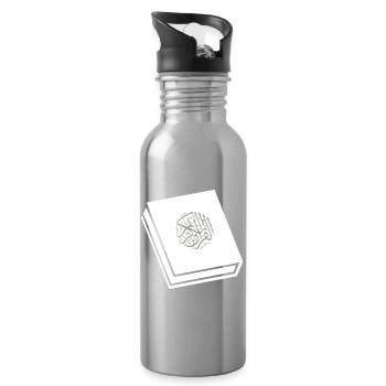 Koran Moslem Moslemisch Islam Islamisch - Trinkflasche mit integriertem Trinkhalm - Lightsilver - Rechts
