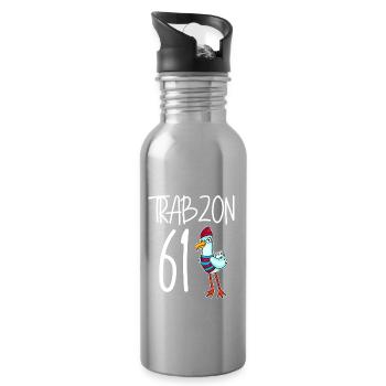 Trabzon 61 Türkei Stadt - Trinkflasche mit integriertem Trinkhalm - Lightsilver - Rechts