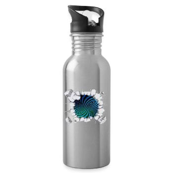 Matrix eddy current breaks out - Water bottle with straw - silver - Right