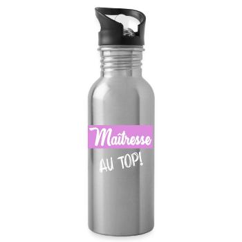 THANK YOU. MISTRESS - Water bottle with straw - silver - Right