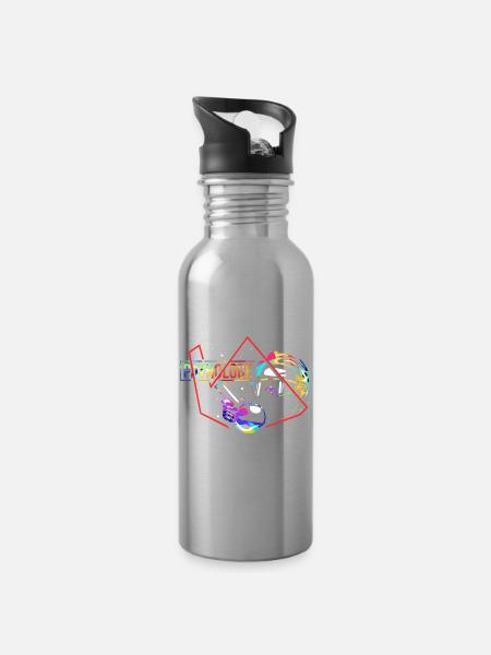 Scharfsinniger Pathologe Gewebeprobe - Trinkflasche mit integriertem Trinkhalm - Lightsilver