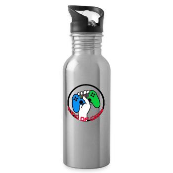 King 0f Geek - Trinkflasche mit integriertem Trinkhalm - Lightsilver - Rechts